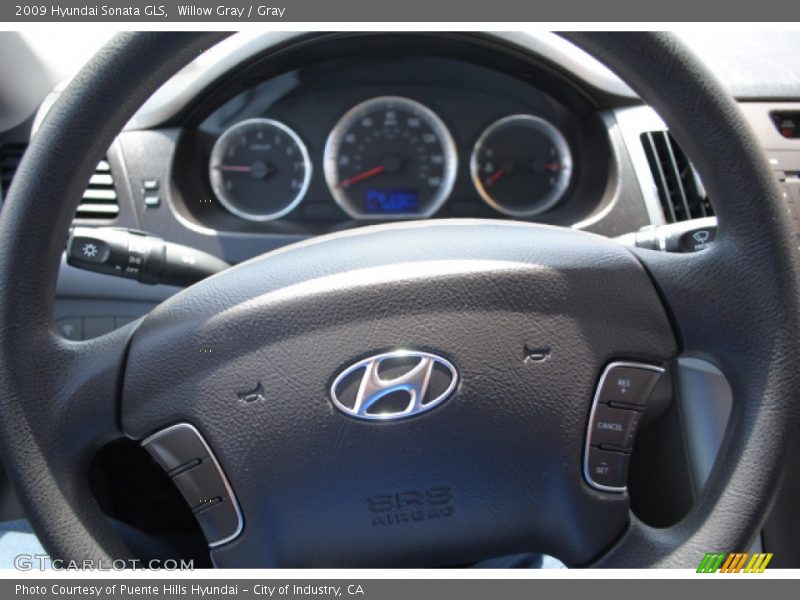 Willow Gray / Gray 2009 Hyundai Sonata GLS