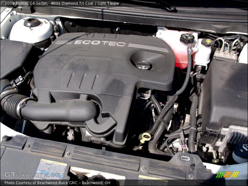 White Diamond Tri Coat / Light Taupe 2009 Pontiac G6 Sedan