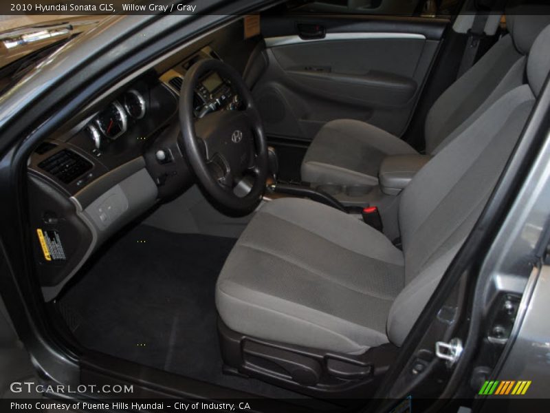 Willow Gray / Gray 2010 Hyundai Sonata GLS