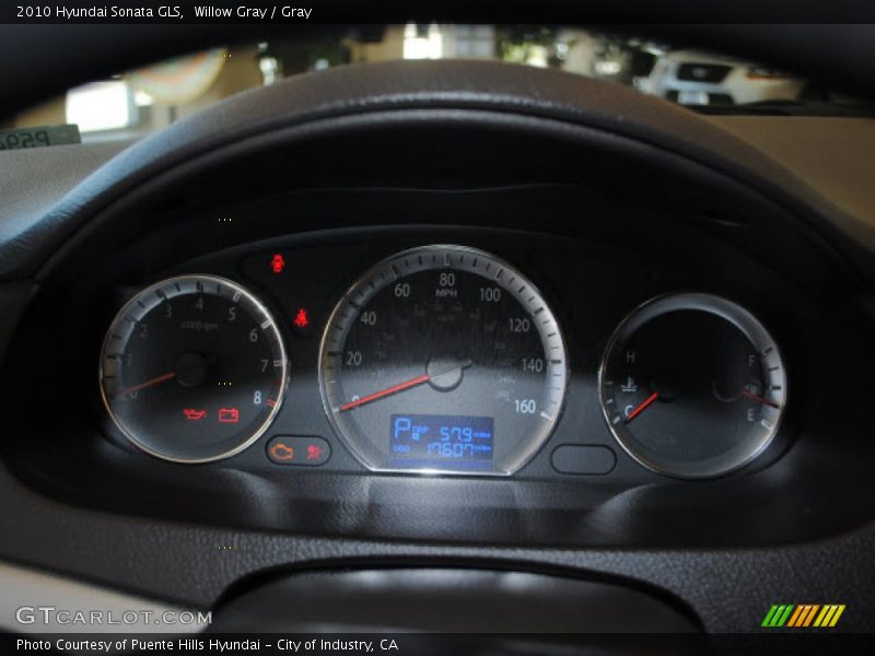 Willow Gray / Gray 2010 Hyundai Sonata GLS