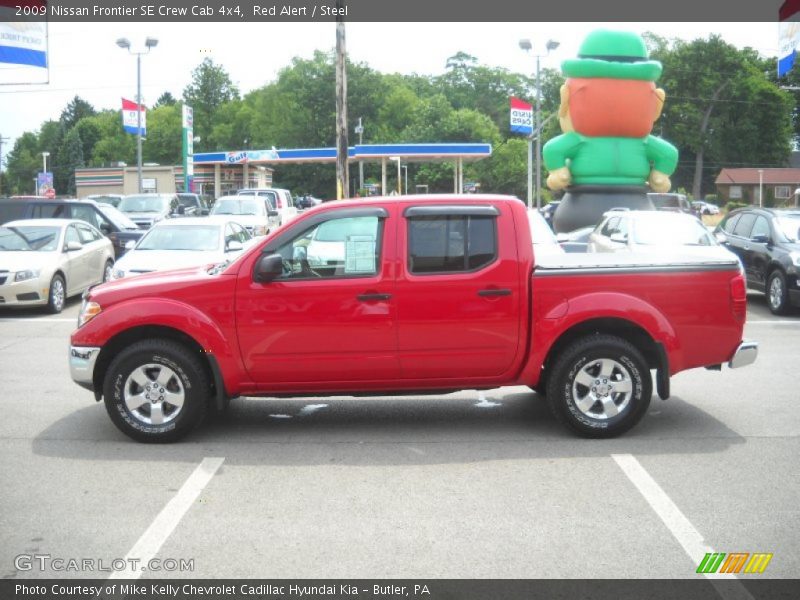 Red Alert / Steel 2009 Nissan Frontier SE Crew Cab 4x4