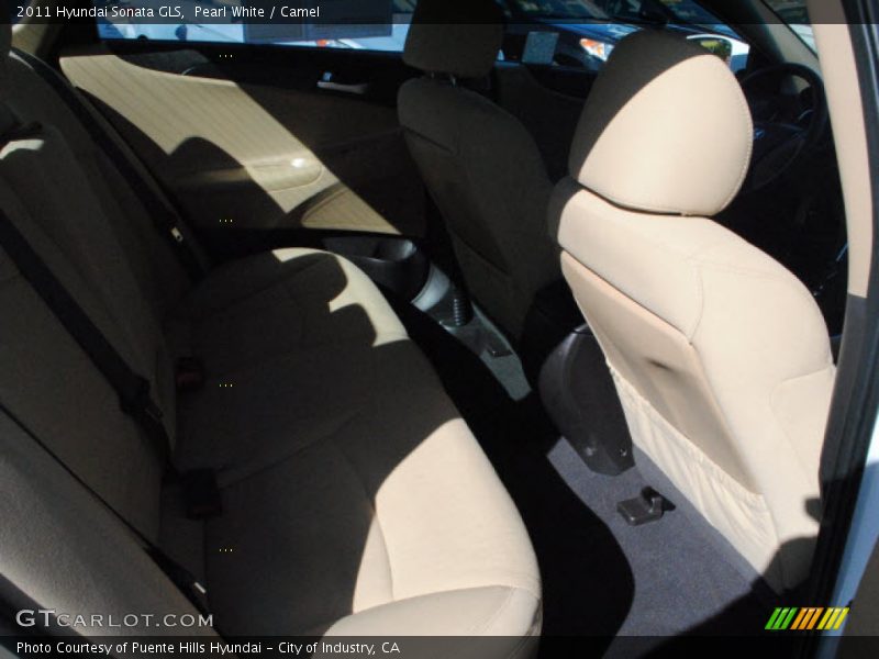 Pearl White / Camel 2011 Hyundai Sonata GLS