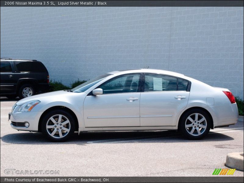 Liquid Silver Metallic / Black 2006 Nissan Maxima 3.5 SL