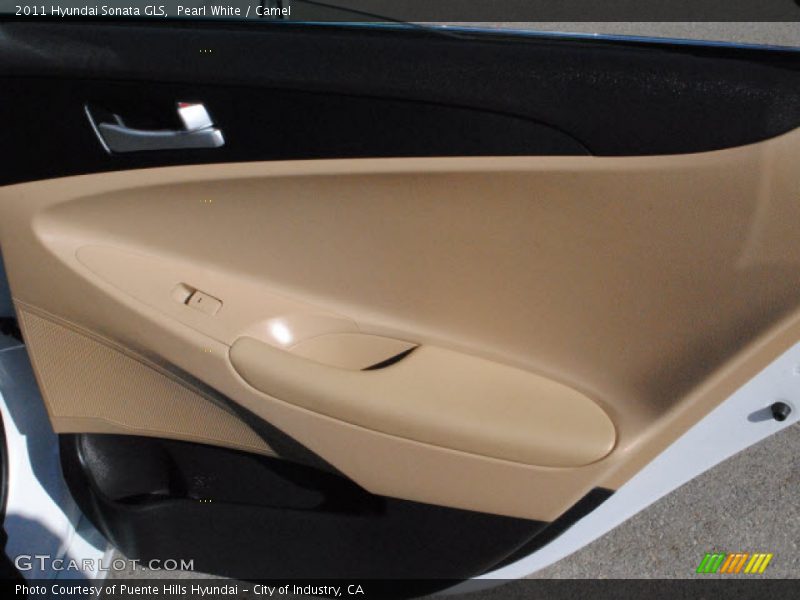 Pearl White / Camel 2011 Hyundai Sonata GLS