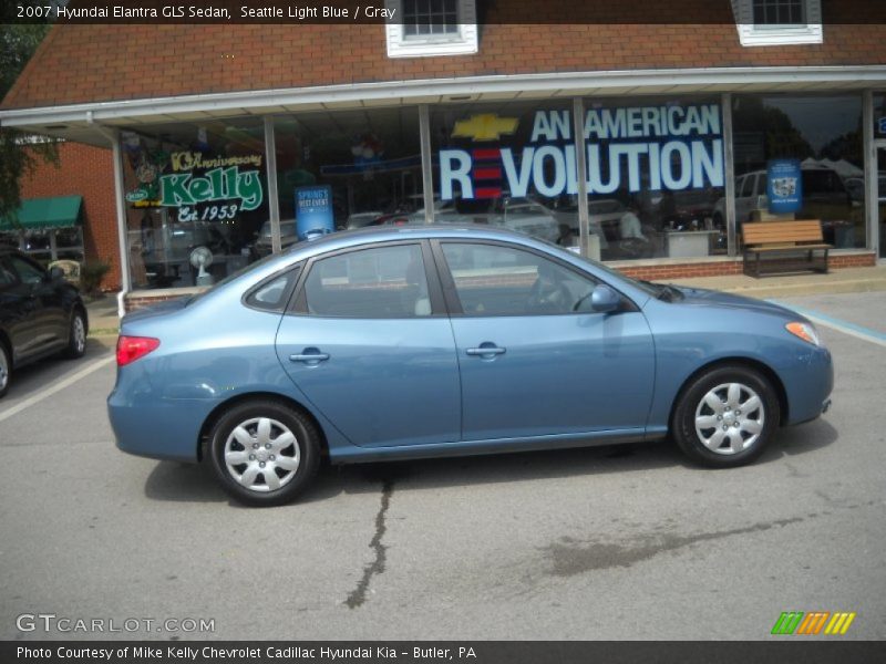 Seattle Light Blue / Gray 2007 Hyundai Elantra GLS Sedan