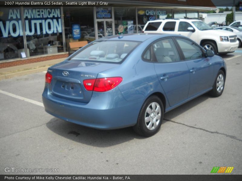 Seattle Light Blue / Gray 2007 Hyundai Elantra GLS Sedan