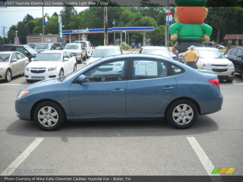 Seattle Light Blue / Gray 2007 Hyundai Elantra GLS Sedan