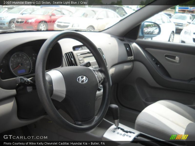 Seattle Light Blue / Gray 2007 Hyundai Elantra GLS Sedan
