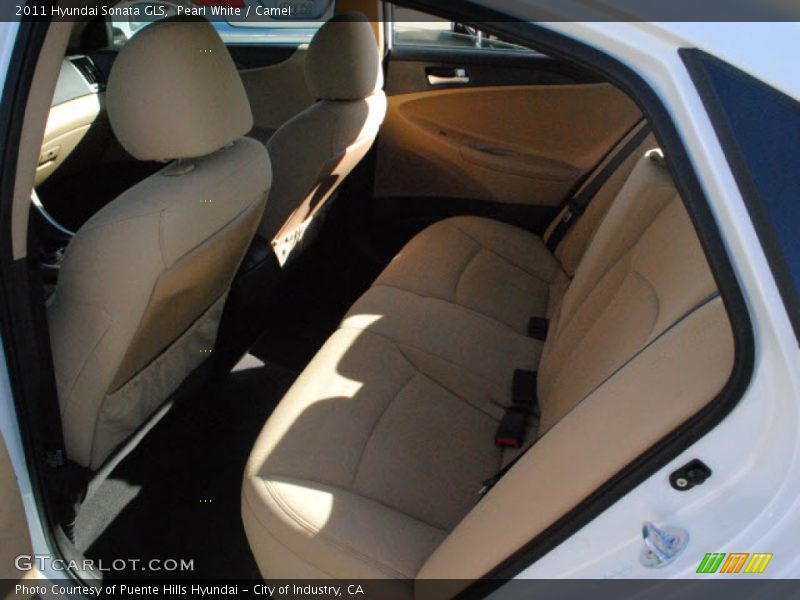 Pearl White / Camel 2011 Hyundai Sonata GLS