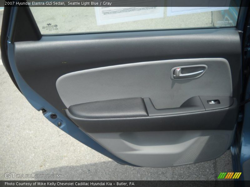 Seattle Light Blue / Gray 2007 Hyundai Elantra GLS Sedan