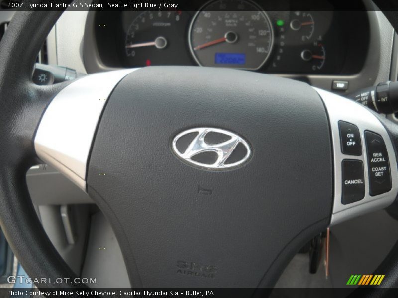 Seattle Light Blue / Gray 2007 Hyundai Elantra GLS Sedan