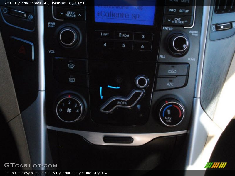 Pearl White / Camel 2011 Hyundai Sonata GLS