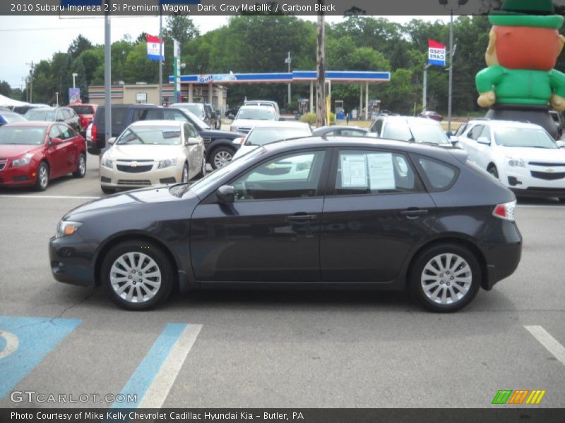 Dark Gray Metallic / Carbon Black 2010 Subaru Impreza 2.5i Premium Wagon