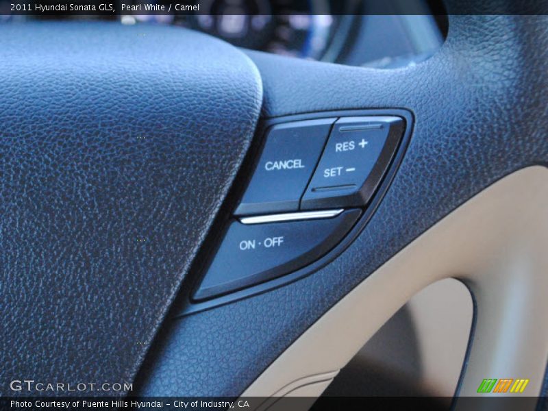 Pearl White / Camel 2011 Hyundai Sonata GLS