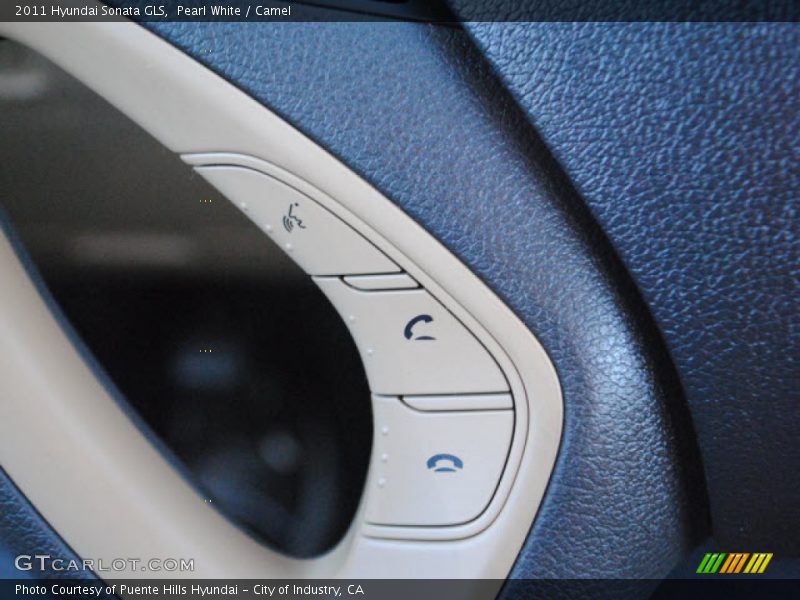 Pearl White / Camel 2011 Hyundai Sonata GLS
