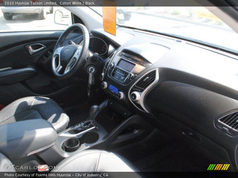 Cotton White / Black 2010 Hyundai Tucson Limited