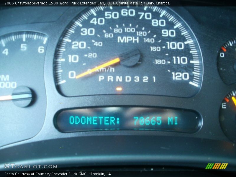 Blue Granite Metallic / Dark Charcoal 2006 Chevrolet Silverado 1500 Work Truck Extended Cab