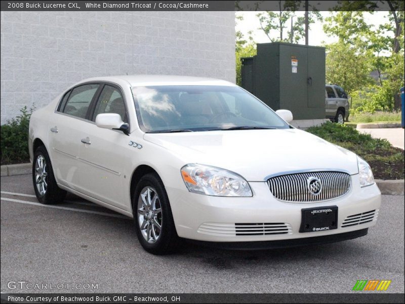 White Diamond Tricoat / Cocoa/Cashmere 2008 Buick Lucerne CXL