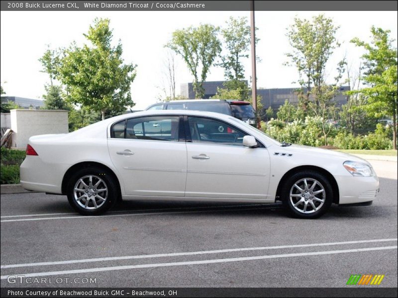 White Diamond Tricoat / Cocoa/Cashmere 2008 Buick Lucerne CXL