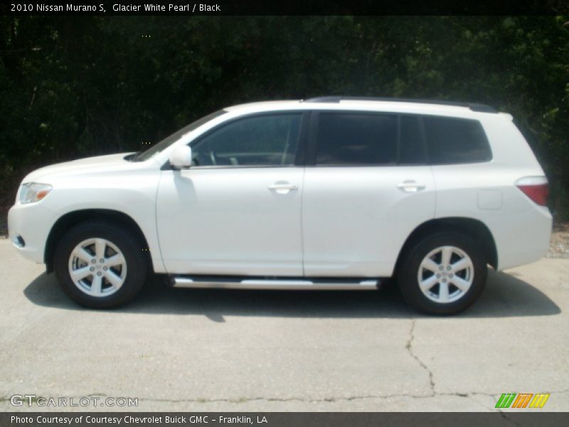 Glacier White Pearl / Black 2010 Nissan Murano S