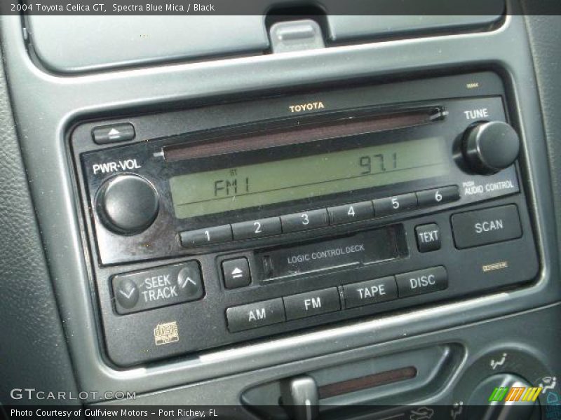 Spectra Blue Mica / Black 2004 Toyota Celica GT