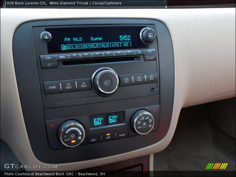 White Diamond Tricoat / Cocoa/Cashmere 2008 Buick Lucerne CXL