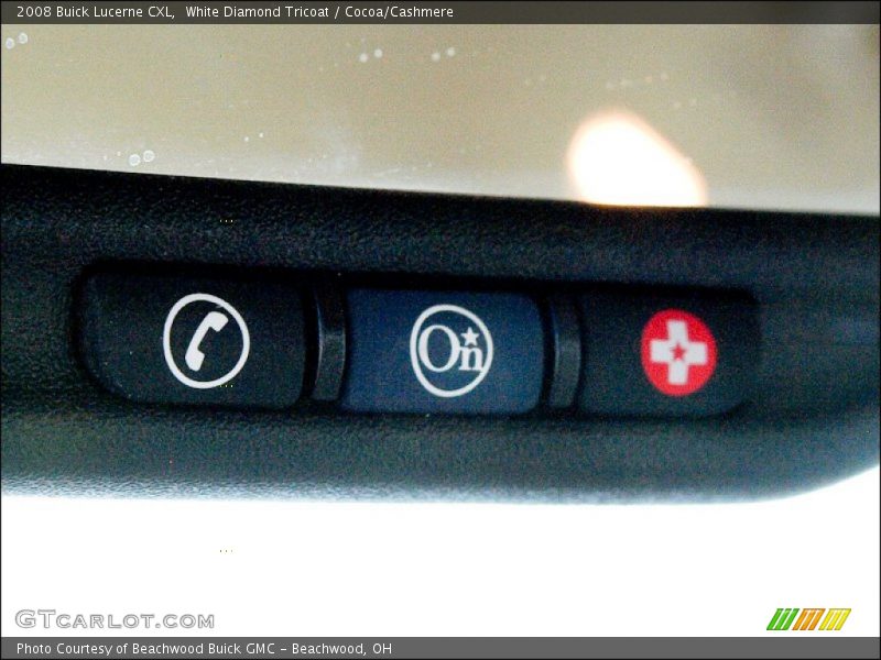 White Diamond Tricoat / Cocoa/Cashmere 2008 Buick Lucerne CXL