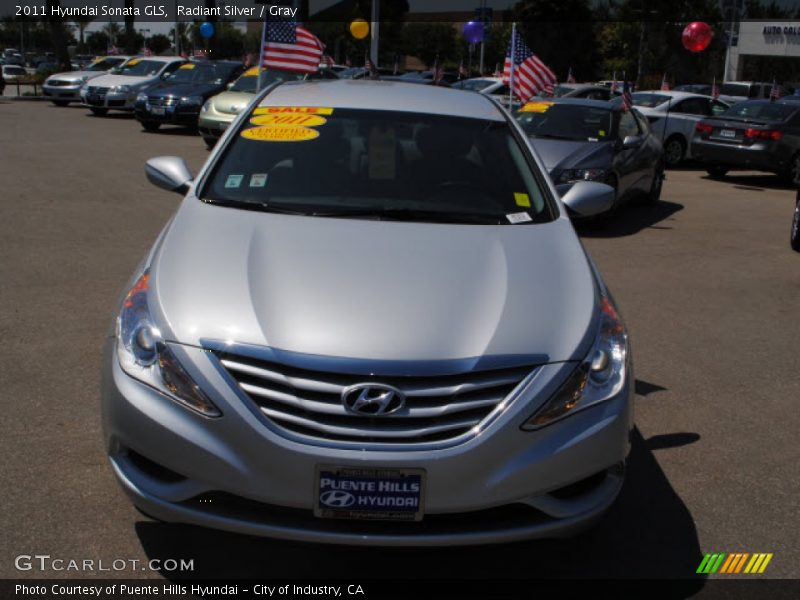 Radiant Silver / Gray 2011 Hyundai Sonata GLS