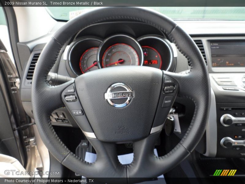 Tinted Bronze Metallic / Black 2009 Nissan Murano SL