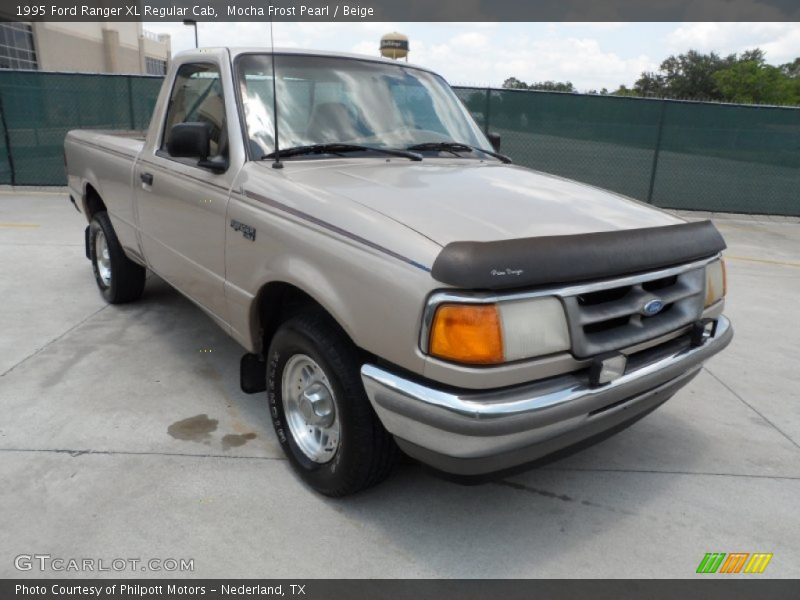 Mocha Frost Pearl / Beige 1995 Ford Ranger XL Regular Cab