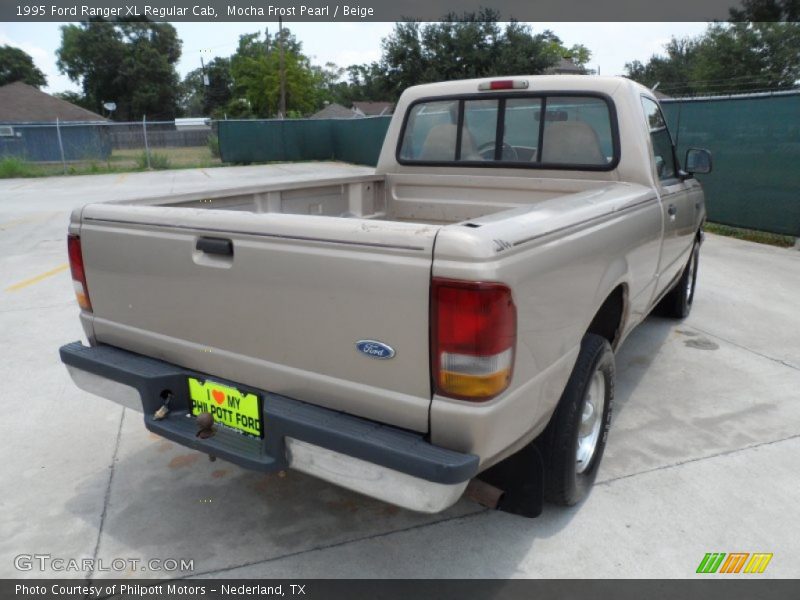 Mocha Frost Pearl / Beige 1995 Ford Ranger XL Regular Cab