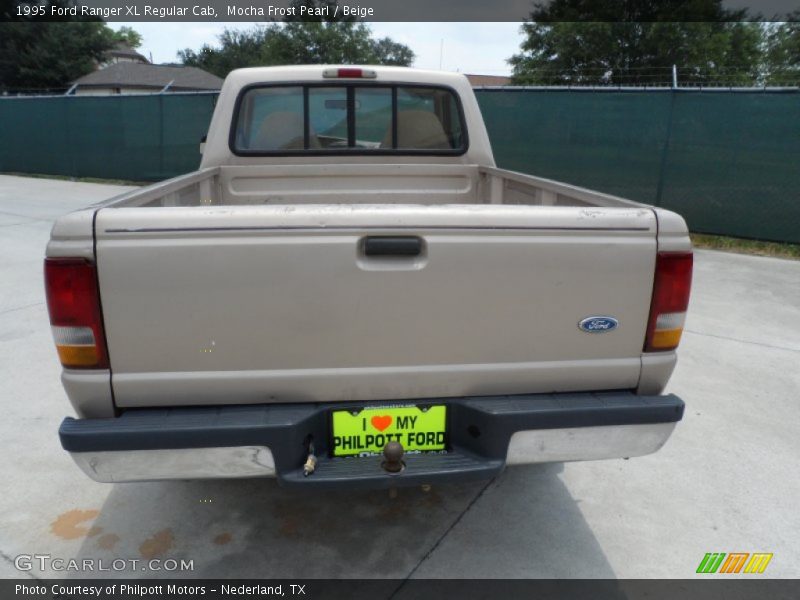 Mocha Frost Pearl / Beige 1995 Ford Ranger XL Regular Cab