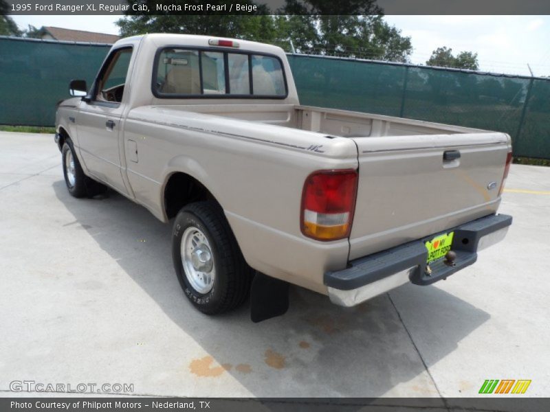 Mocha Frost Pearl / Beige 1995 Ford Ranger XL Regular Cab