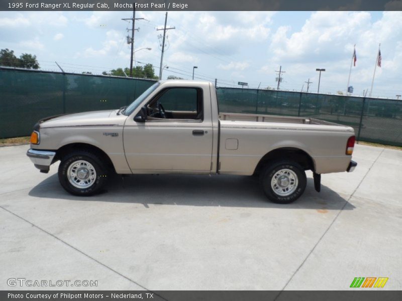 Mocha Frost Pearl / Beige 1995 Ford Ranger XL Regular Cab