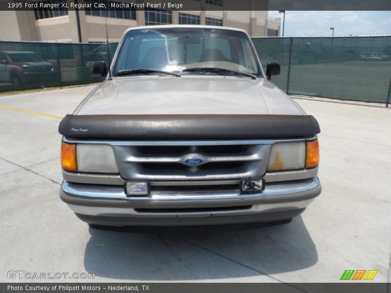 Mocha Frost Pearl / Beige 1995 Ford Ranger XL Regular Cab