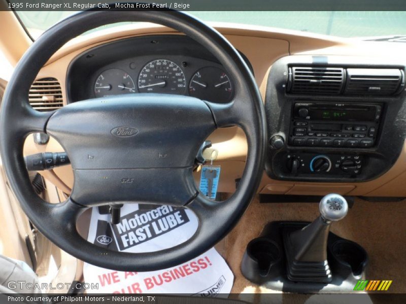 Mocha Frost Pearl / Beige 1995 Ford Ranger XL Regular Cab