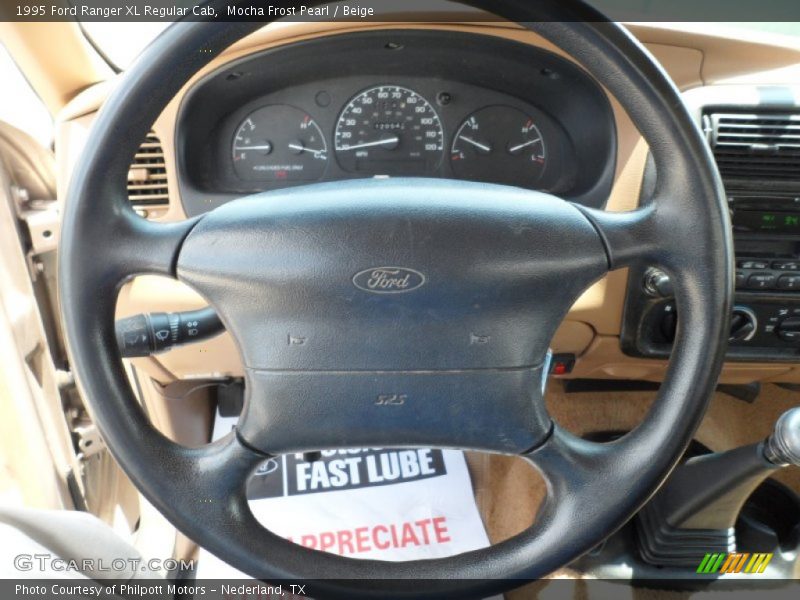 Mocha Frost Pearl / Beige 1995 Ford Ranger XL Regular Cab