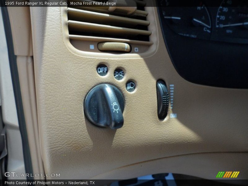 Mocha Frost Pearl / Beige 1995 Ford Ranger XL Regular Cab