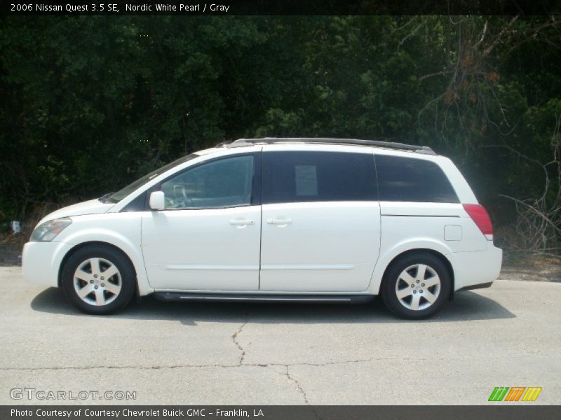 Nordic White Pearl / Gray 2006 Nissan Quest 3.5 SE
