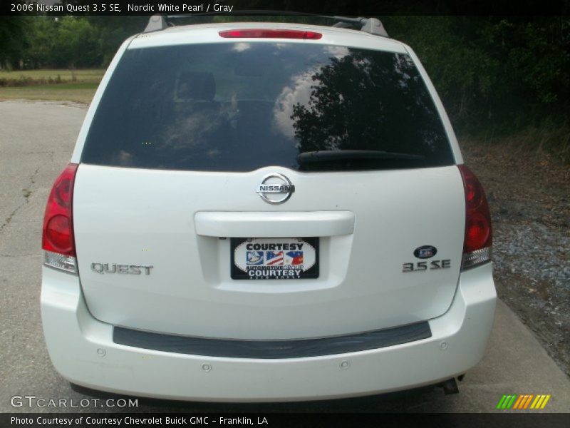 Nordic White Pearl / Gray 2006 Nissan Quest 3.5 SE