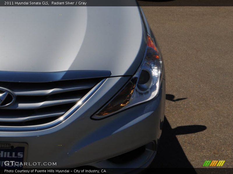 Radiant Silver / Gray 2011 Hyundai Sonata GLS