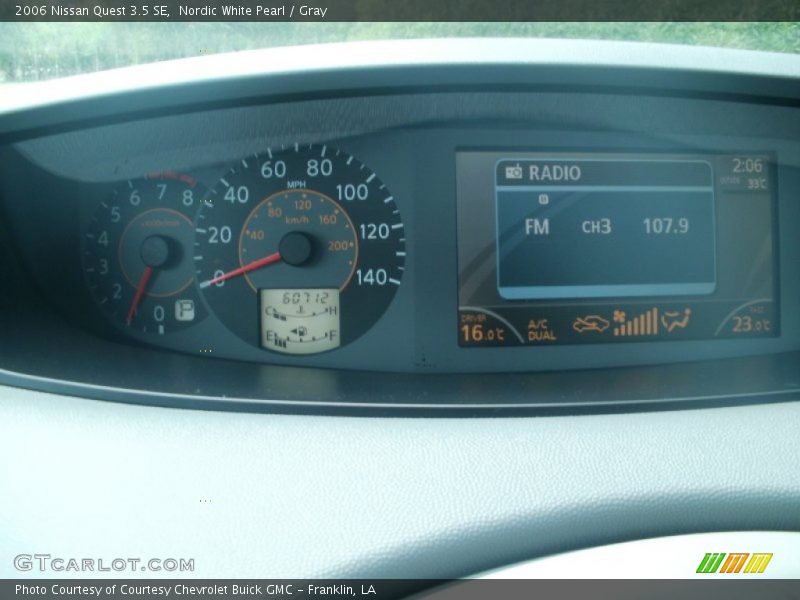 Nordic White Pearl / Gray 2006 Nissan Quest 3.5 SE