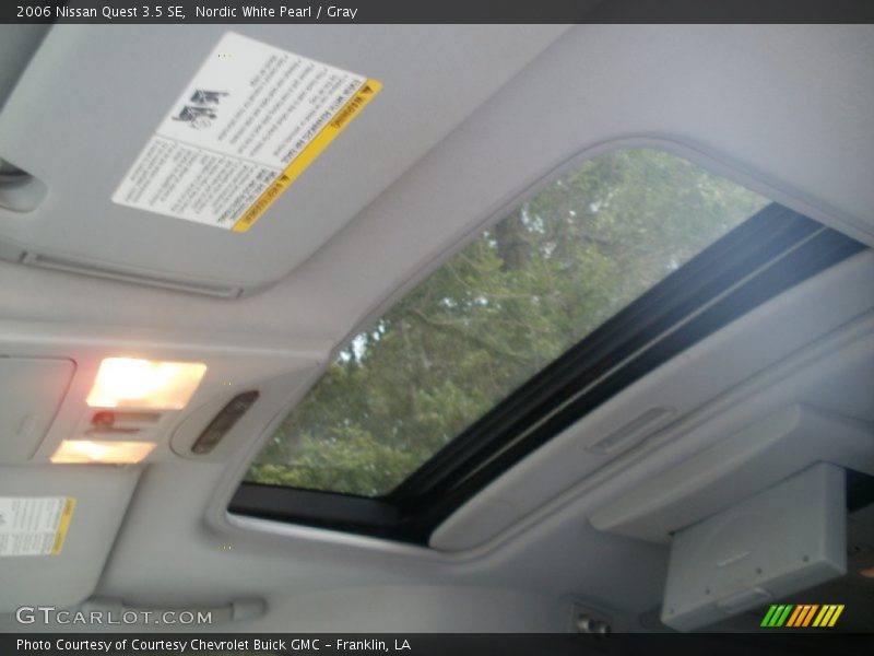 Nordic White Pearl / Gray 2006 Nissan Quest 3.5 SE