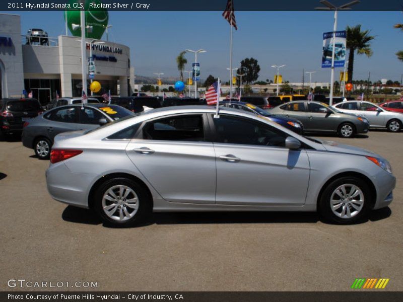 Radiant Silver / Gray 2011 Hyundai Sonata GLS