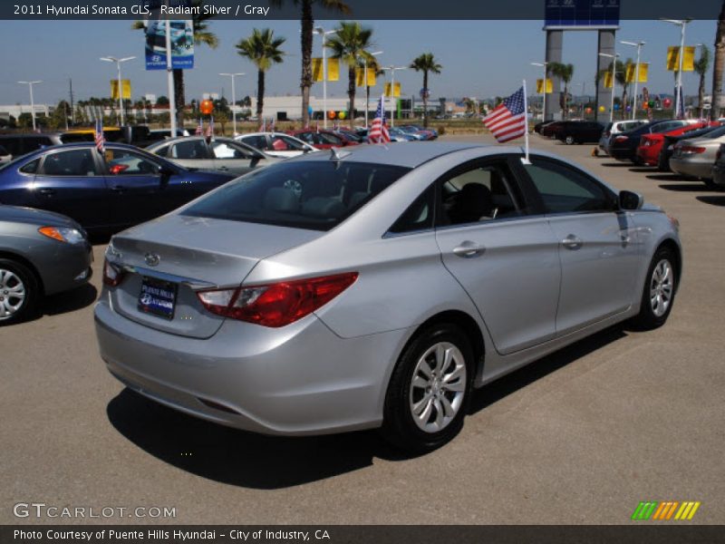 Radiant Silver / Gray 2011 Hyundai Sonata GLS
