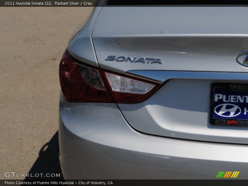 Radiant Silver / Gray 2011 Hyundai Sonata GLS
