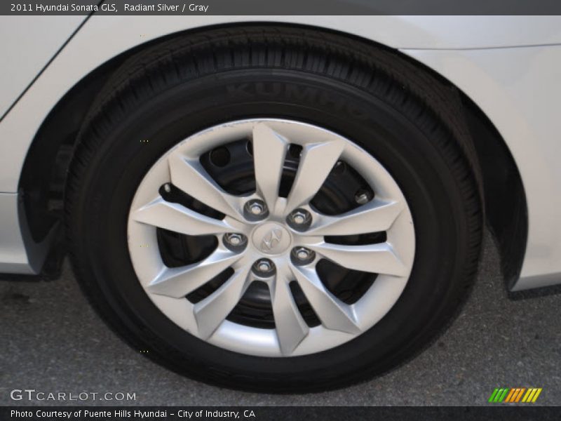 Radiant Silver / Gray 2011 Hyundai Sonata GLS