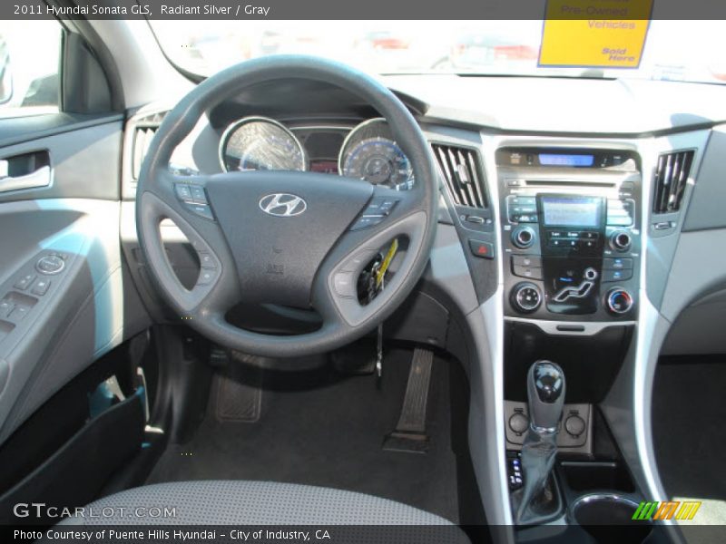 Radiant Silver / Gray 2011 Hyundai Sonata GLS