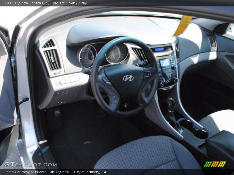 Radiant Silver / Gray 2011 Hyundai Sonata GLS