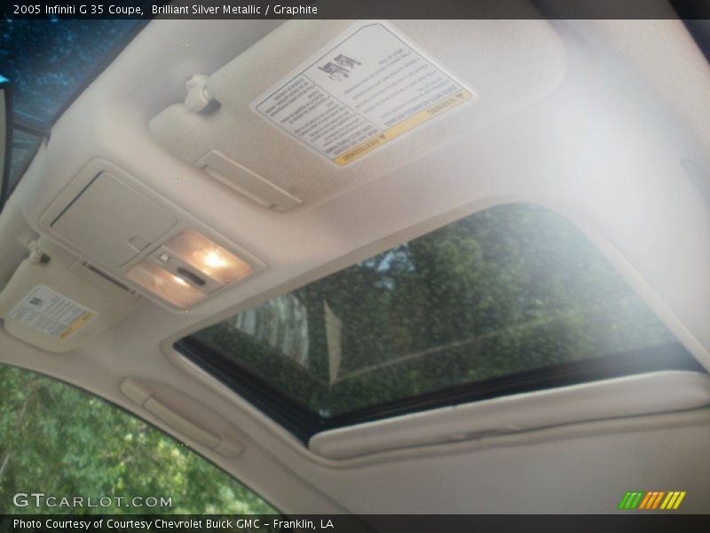 Brilliant Silver Metallic / Graphite 2005 Infiniti G 35 Coupe